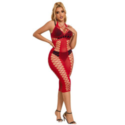 Subblime - 952327 Robe Longue Réseille Rouge Taille Unique